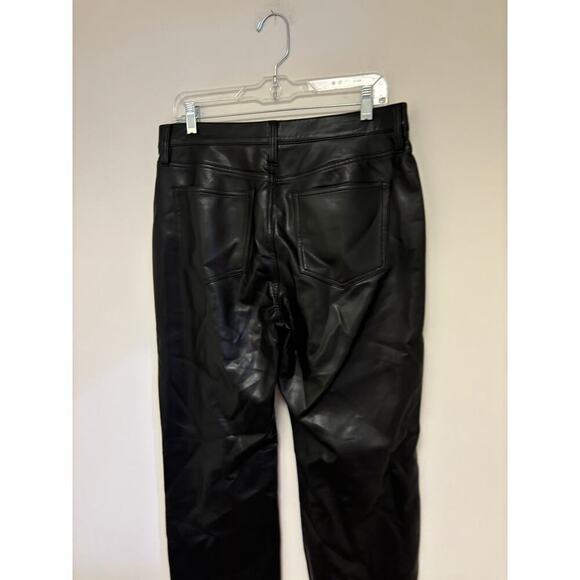 J. Crew Slim wide-leg pant in faux leather Black - Picture 6 of 7